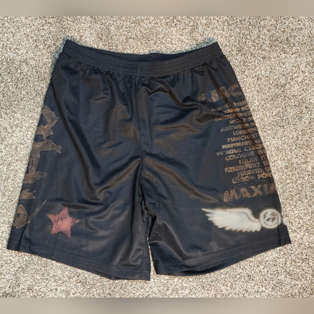 Travis Scott Euro Utopia Summer Tour Black Graphic Men's Shorts Med New